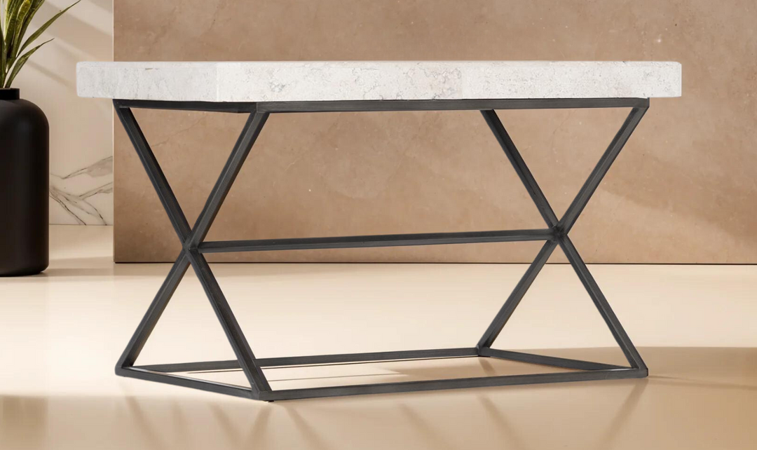 Bernhardt McCray Cocktail Table with Laminated Stone Top