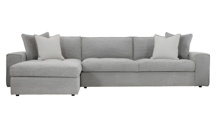 Bernhardt Nest L-shaped Fabric Sectional in Gray-Jennifer Furniture