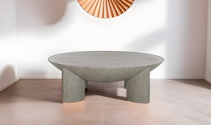 Bernhardt Renzo Round Top Cocktail Table With Four Oval Legs-Jennifer Furniture