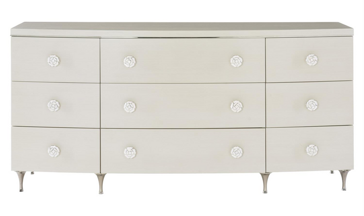 Bernhardt Silhouette Dresser with 8 Soft-Closing Drawers & Knob Handles-Jennifer Furniture