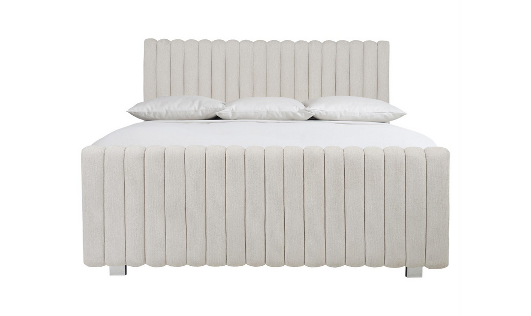 Bernhardt Silhouette Wood Upholstered White Bedroom Set-Jennifer Furniture