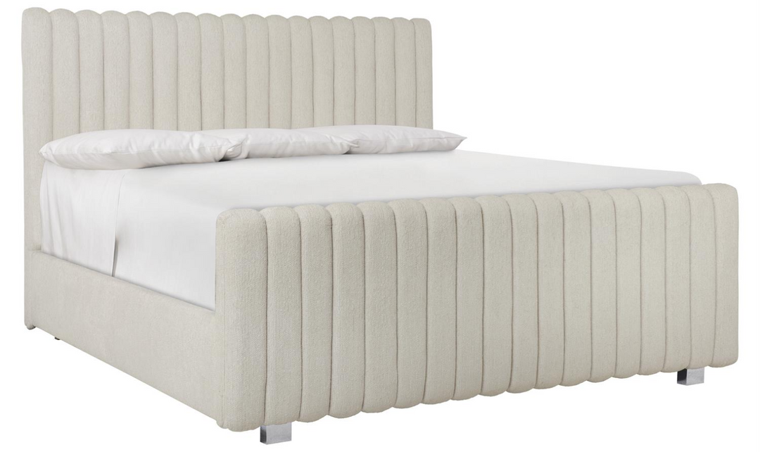 Bernhardt Silhouette Wood Upholstered White Bedroom Set-Jennifer Furniture