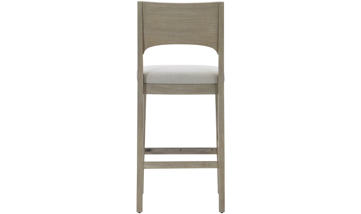 Bernhardt Solaria Fabric Bar Stool with Foam Filling + Dune Finish