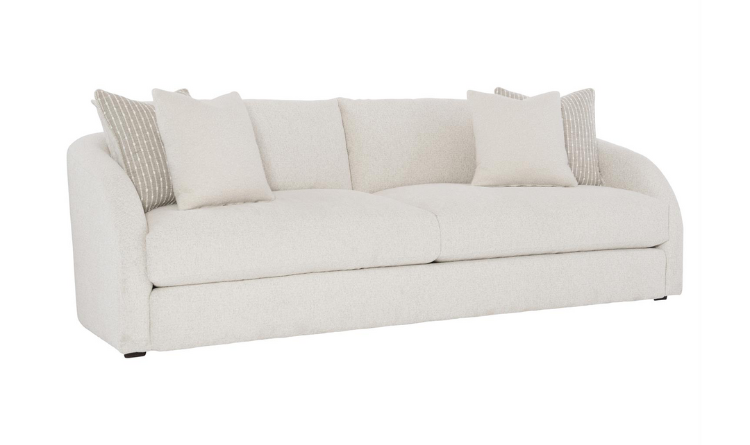 Bernhardt Terra 2-Seater Boucle Fabric Sofa with Slope Arms in Beige