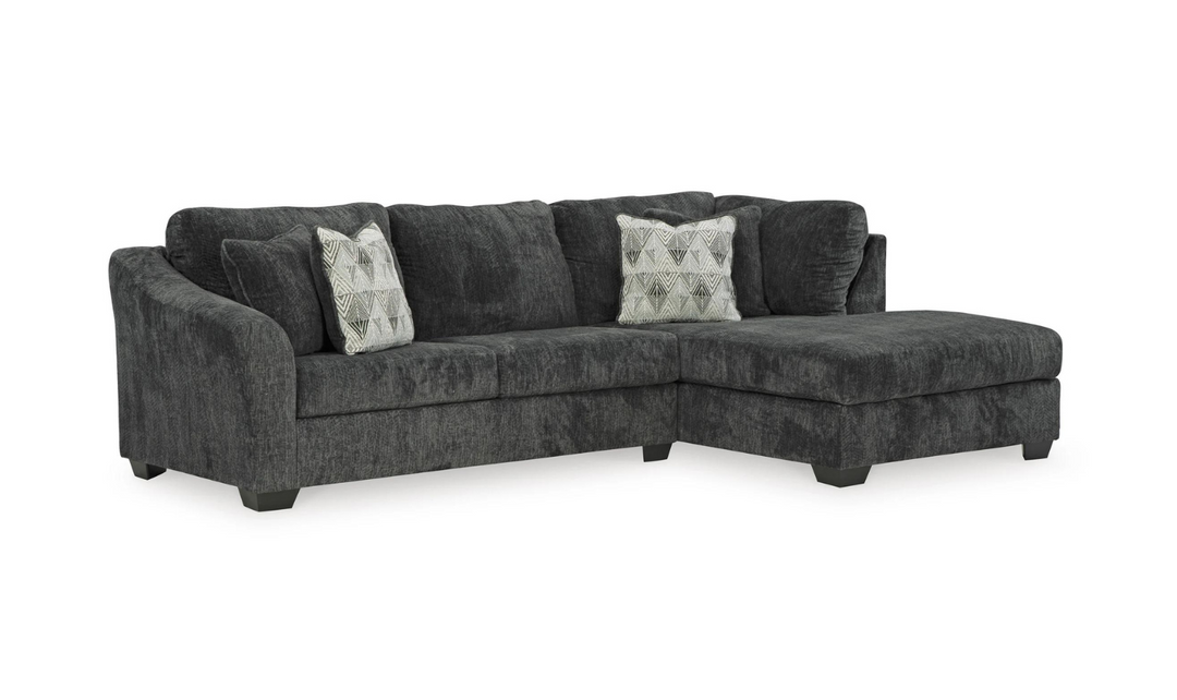 Biddeford 2-Piece Fabric Sectional Sofa With Chaise