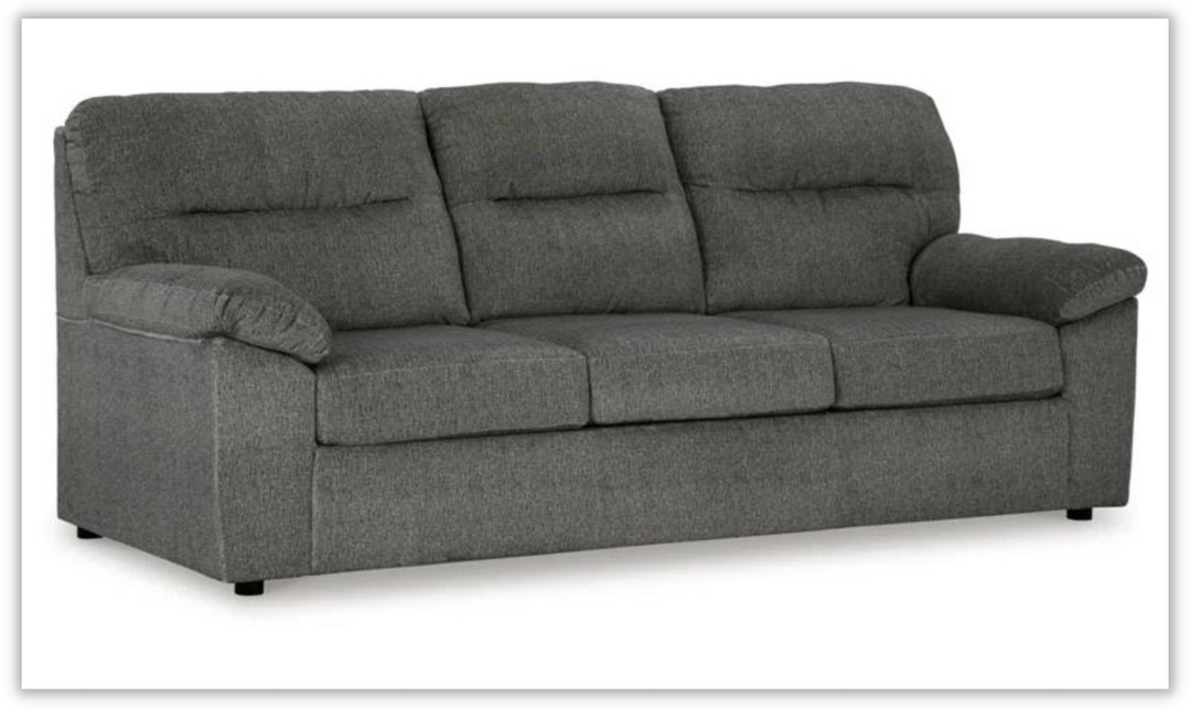 Bindura 97'' Fabric Pillow Top Arm Sofa with Built-in USB Port