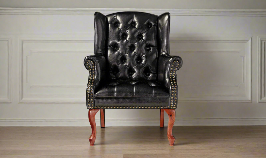 Athena Accent Chair in black