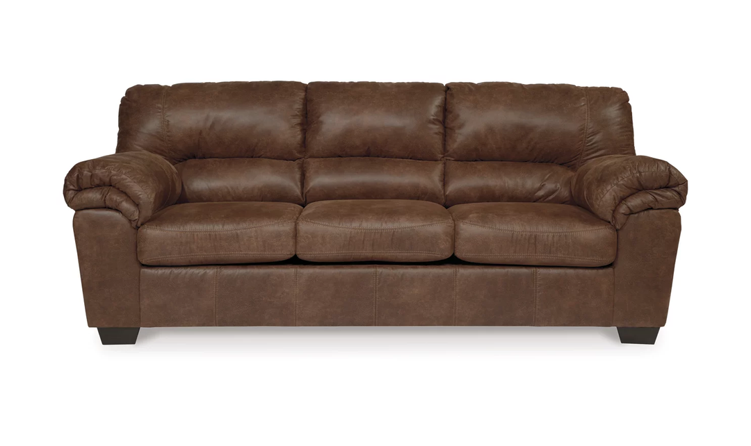 Ashley  Bladen 3-Seater Faux Leather Sofa With Cushion Arms