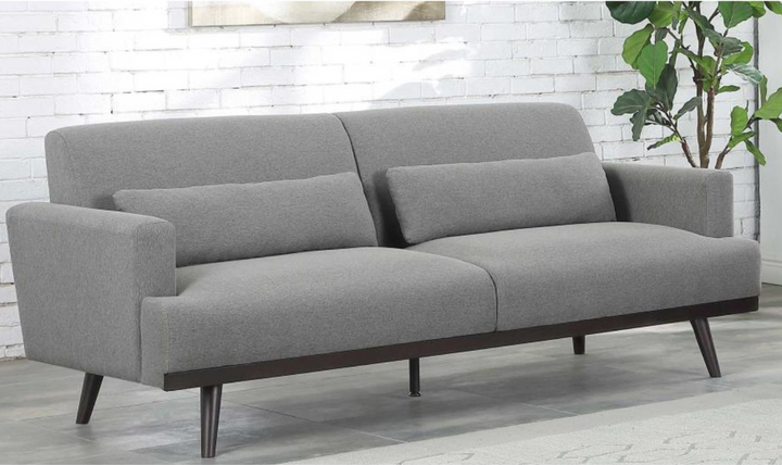 Coaster Furniture Blake 3-Seater Stationary Fabric Sofa in Gray-Jennifer Furniture