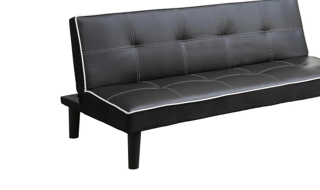 Blossom Leather Sleeper Sofa with Tufted Back