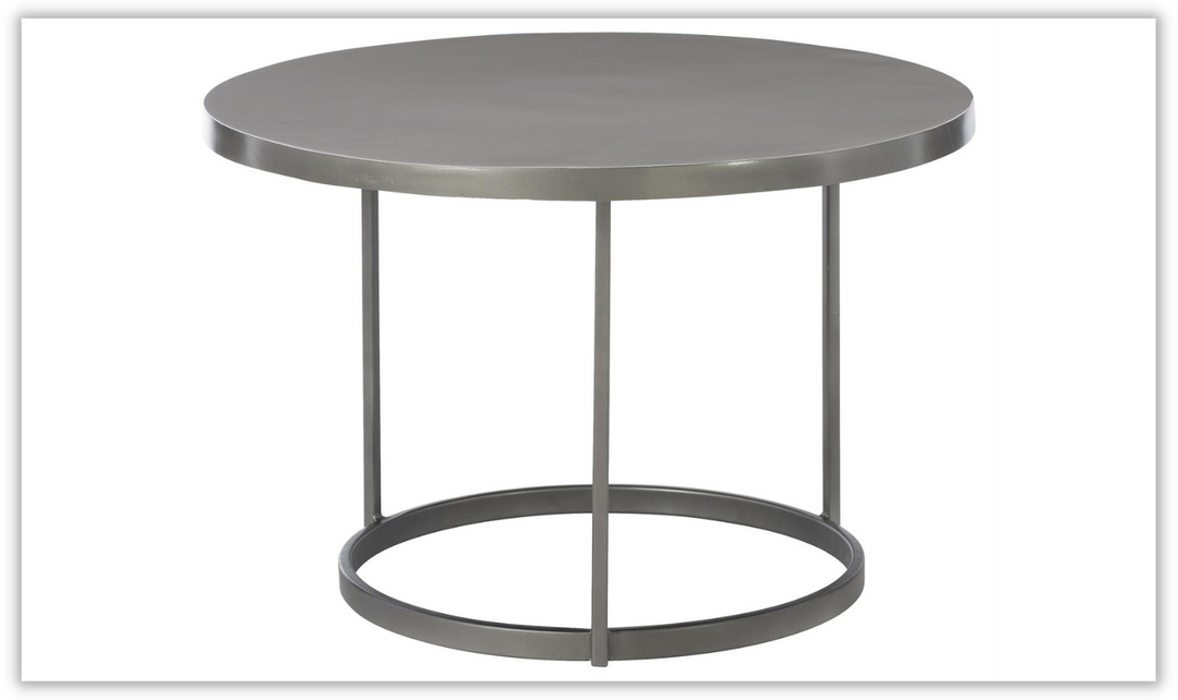 Bonfield Cast Aluminum Cocktail Table in Round Shape