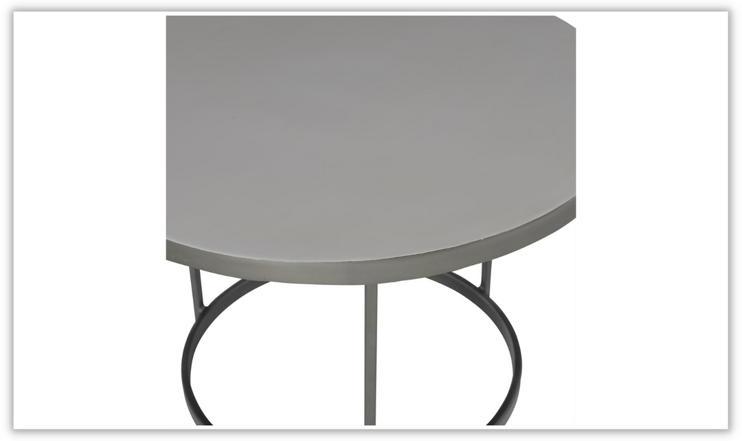 Bonfield Cast Aluminum Cocktail Table in Round Shape