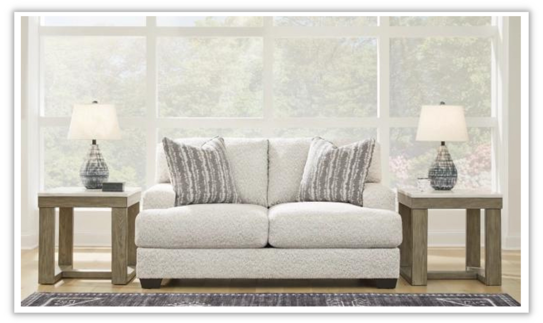 Modern Heritage Brebryan Flannel Fabric Living Room Set