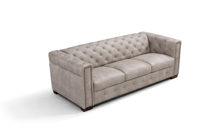 Callas Italian Leather Queen Sleeper Sofa - Luxury Overnight Collection