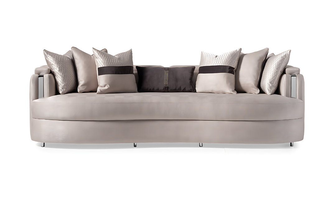 Carmela Living Room Set with Metal Band Arms