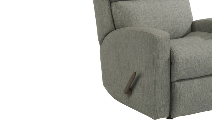 Flexsteel Catalina Swivel Gliding Recliner Chair in Gray Fabric-jenniferfurniture