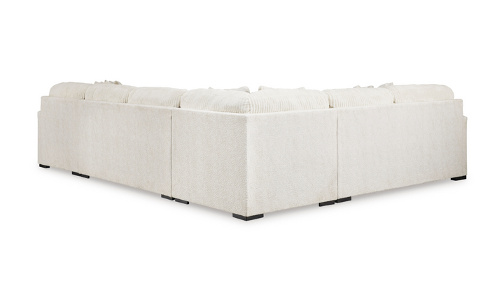 Chessington Fabric Sectional with Chaise in Ivory