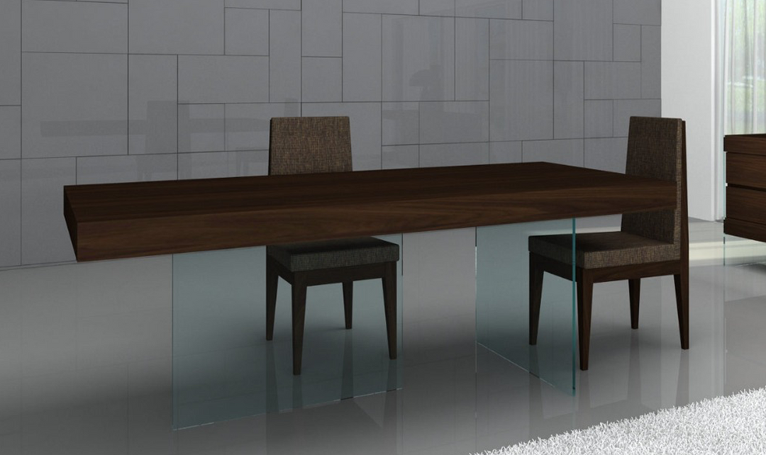 Jennifer Italia Cigale Modern Wooden Dining Table In Dark Oak