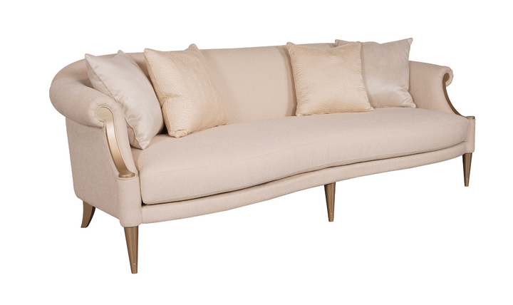 Gio Italia Clarkson 3-Seater Long Cushion Fabric Sofa in Beige