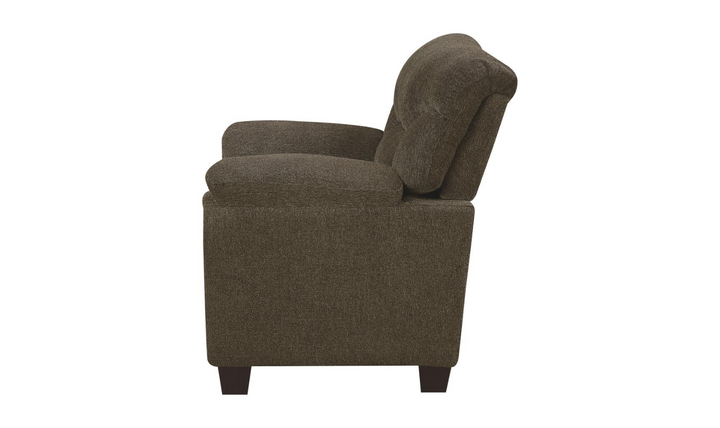 Clementine Upholstered Chair with Nailhead Trim Grey and Brown-Jennifer Furniture