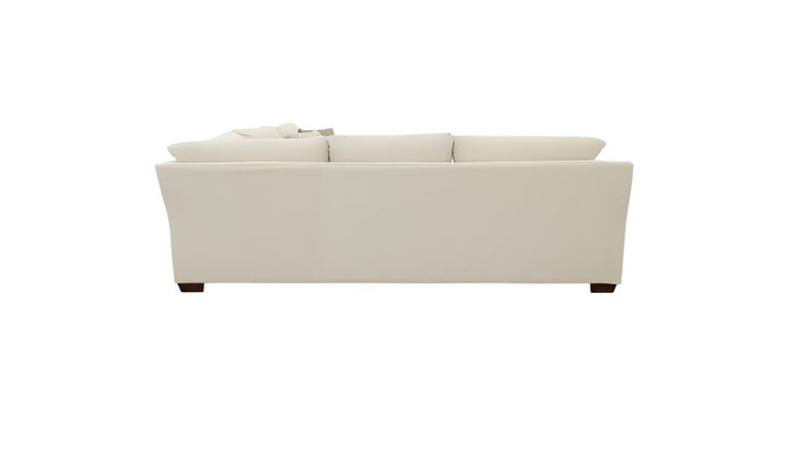 Coaster Aria 4-Seater L-Shaped Chenille Fabric Sectional Sofa in Beige