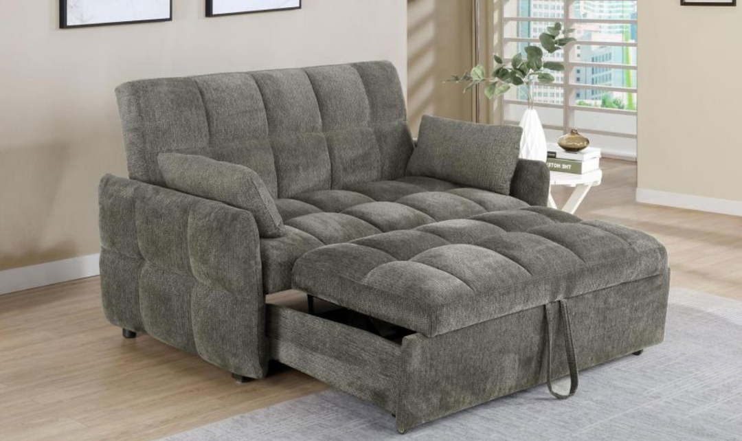 Coaster Cotswold 2-Seater Tufted Fabric Sleeper Sofa-Jennifer Furniture