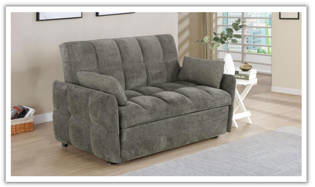 Coaster Cotswold 2-Seater Tufted Fabric Sleeper Sofa-Jennifer Furniture