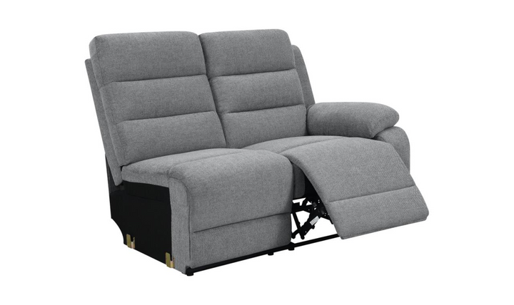 Coaster David 3-piece Motion Sectional with Pillow Arms Smoke-Jennifer Furniture