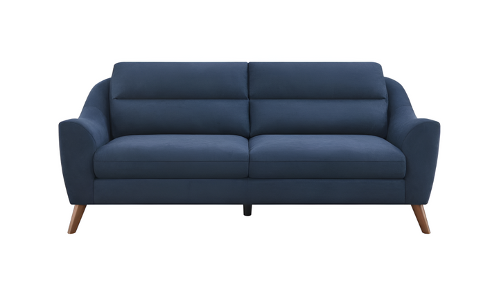 Coaster Furniture Gano 2-Seater Fabric Sofa with Cushion Arms in Blue-Jennifer Furniture