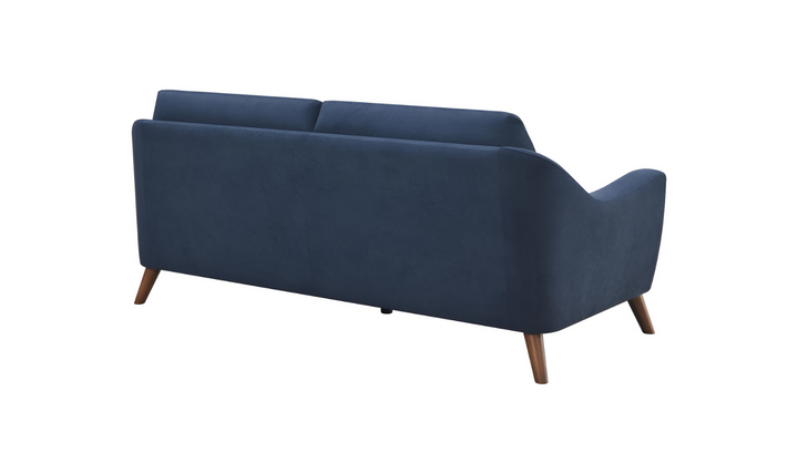 Coaster Furniture Gano 2-Seater Fabric Sofa with Cushion Arms in Blue-Jennifer Furniture