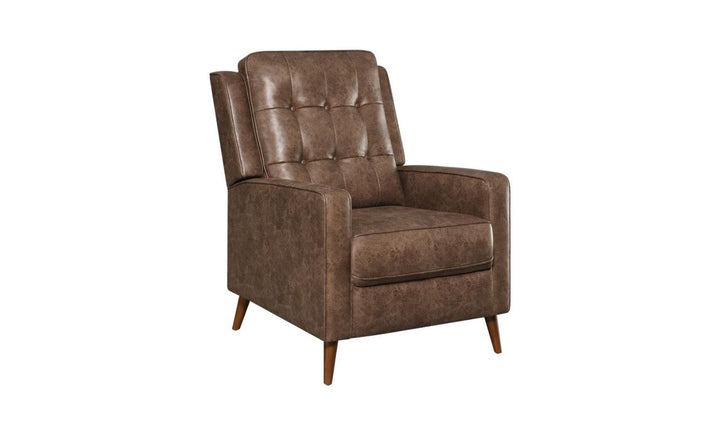 Coaster Furniture Monceau Tufted Push Back Recliner Chair with Track Arms