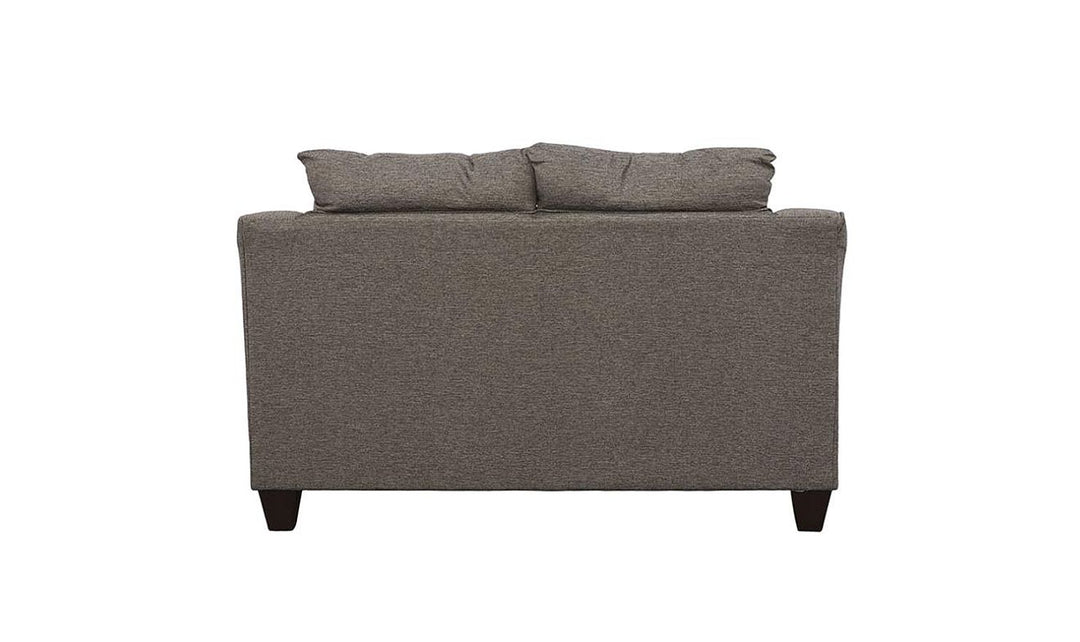 Coaster Furniture Salizar Stationary Cushion Back Loveseat in Charcoal Gray