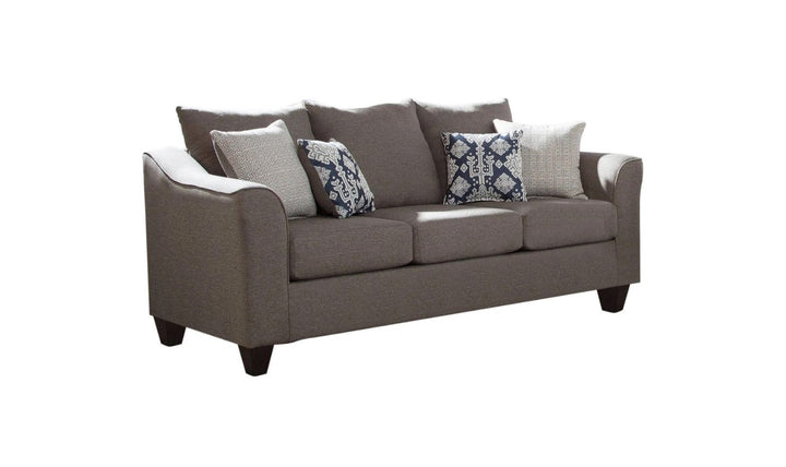 Coaster Salizar 3-Seater Charcoal Gray Sofa with Flared Arms