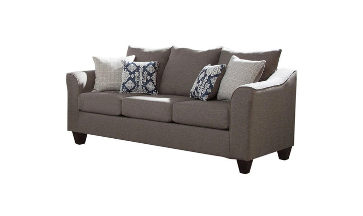 Coaster Salizar 3-Seater Charcoal Gray Sofa with Flared Arms