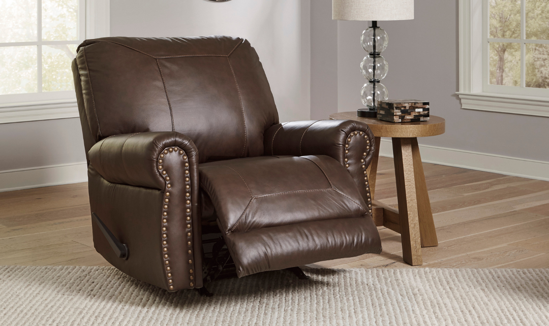 Colleton Dark Brown Leather Living Room Set