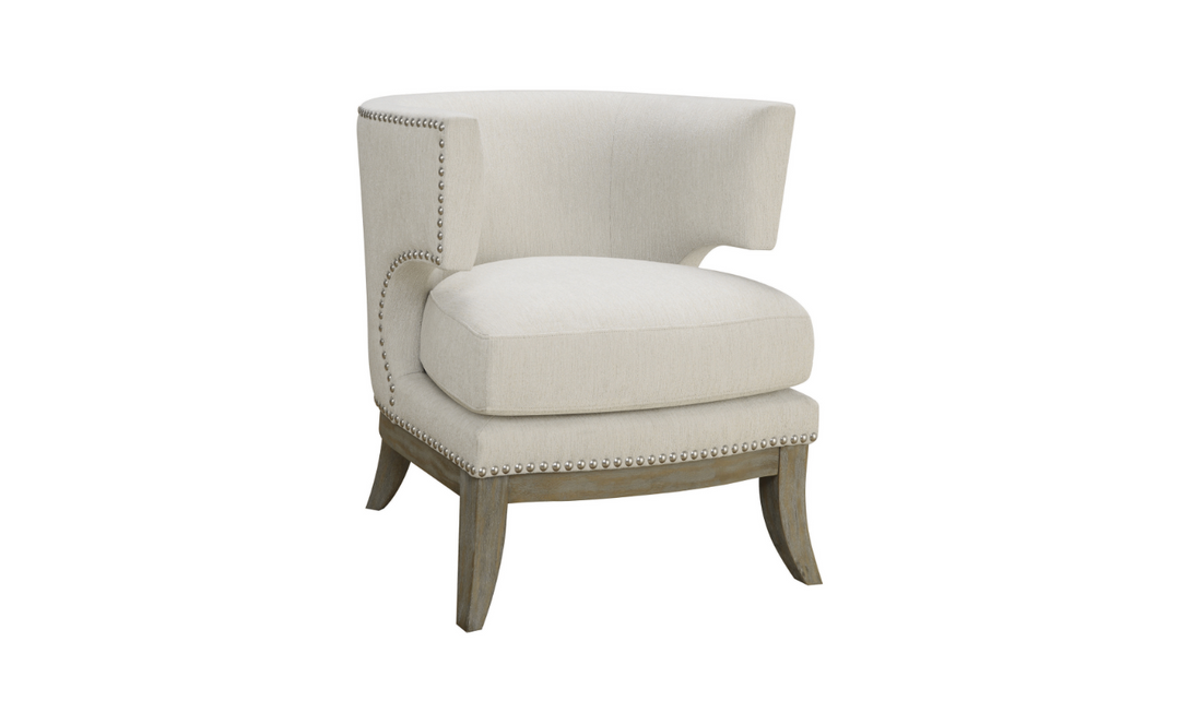 Cora Accent Chair In White Jennifer furniture