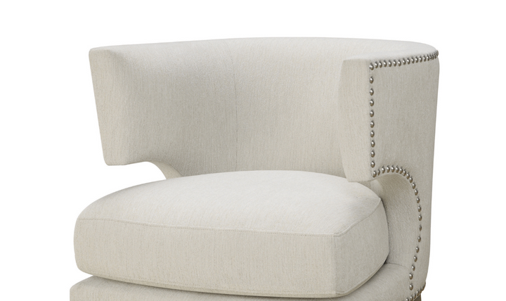 Cora Accent Chair In White Jennifer furniture