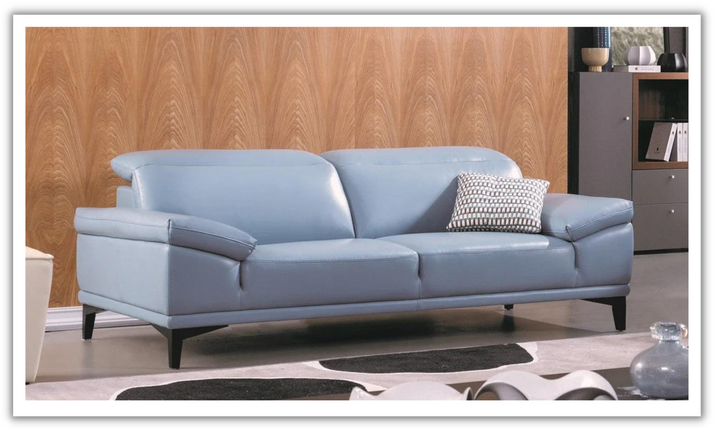 Gio Italia Daisy 2-Seater Modern Leather Sofa with Adjustable Headrests