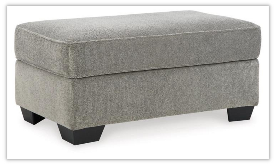 Modern Heritage Deakin Ash Fabric Ottoman