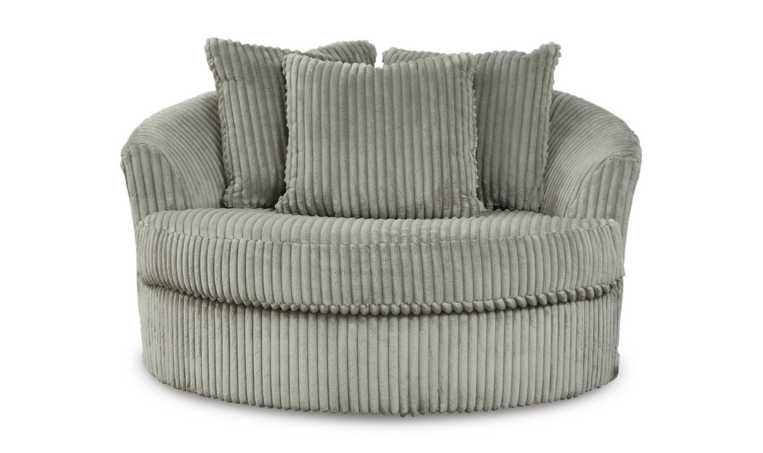 Ashley Lindyn Round Oversized Swivel Accent Chair