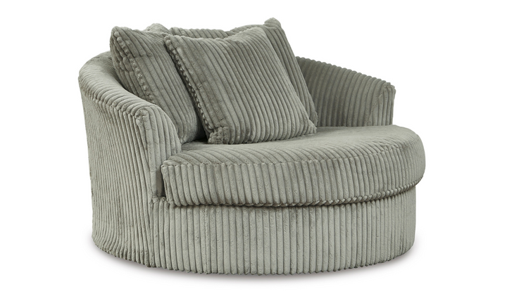 Ashley Lindyn Round Oversized Swivel Accent Chair