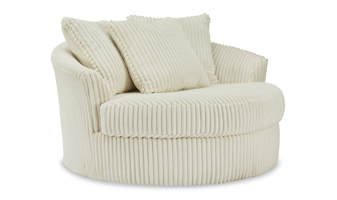 Ashley Lindyn Round Oversized Swivel Accent Chair