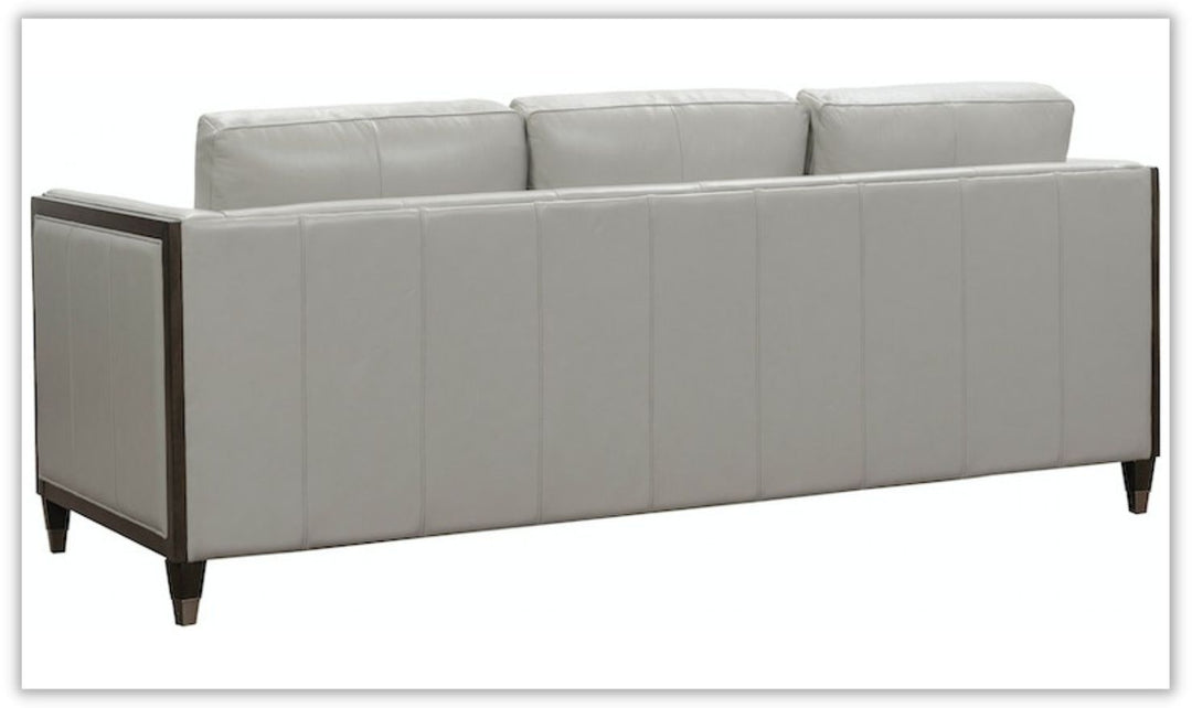 Pulaski Addison 3-Seater Leather Sofa in Off White