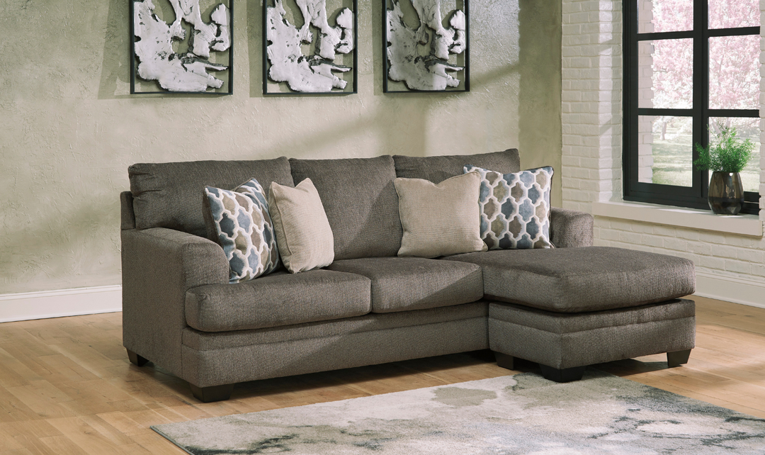 Ashley  Dorsten 3-Seater L-Shape Gray Sofa with Reversible Chaise-Jennifer Furniture