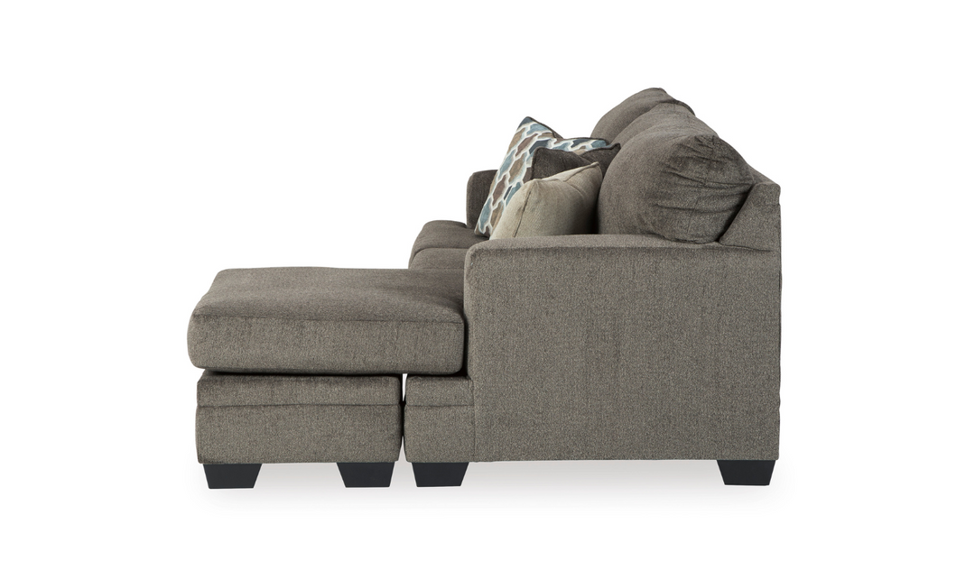 Ashley  Dorsten 3-Seater L-Shape Gray Sofa with Reversible Chaise-Jennifer Furniture