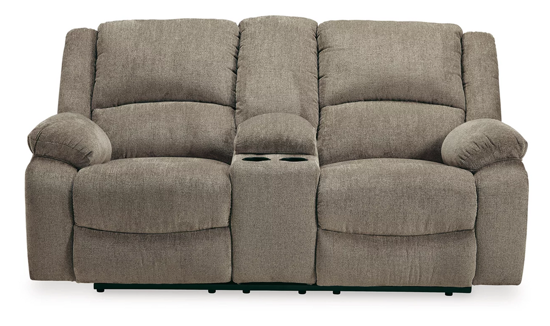 Draycoll Power Reclining Loveseat With Cup Holder Console