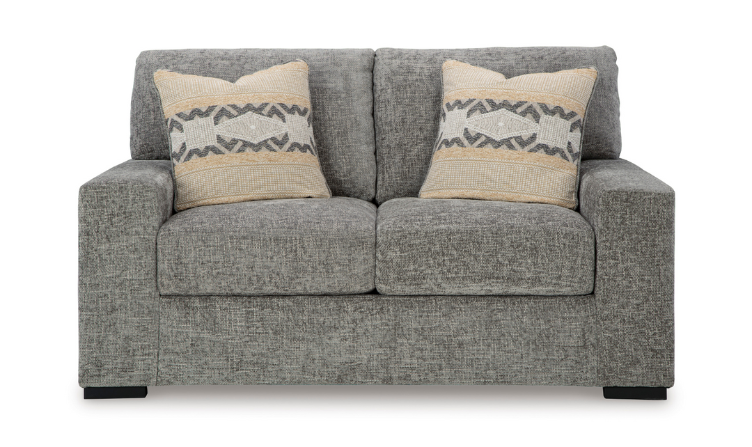 Dunmor Loveseat In Graphite-Jennifer Furniture