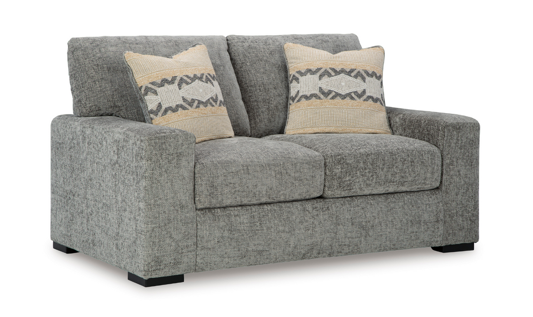 Dunmor Loveseat In Graphite-Jennifer Furniture