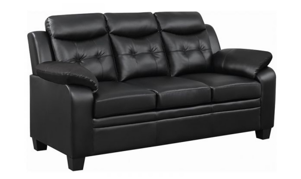 Finley Leather Living Room Set with Pillow Top Armrests-Jennifer Furniture