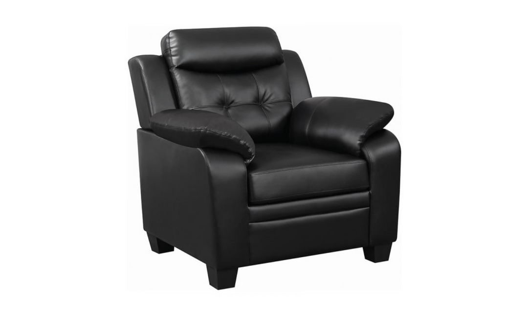 Finley Leather Living Room Set with Pillow Top Armrests-Jennifer Furniture